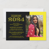 KLASSISCHE BOLD-KLASSE VON 2024 ABSCHLUSS EINLADUNG (Vorderseite)