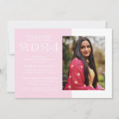 KLASSISCHE BOLD-KLASSE VON 2024 ABSCHLUSS EINLADUNG (Vorderseite)