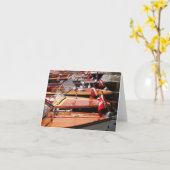 Klassische Bootsgrußkarte Karte (Gelbe Blume)