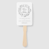 Klassische Botanische Hochzeit Fächer (Vorderseite)