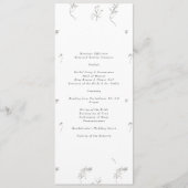 klassische botanische Monogramm-Wappen-Hochzeit Programm (Vorderseite)
