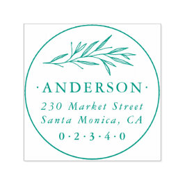 Klassische Botanische Rücksendeadresse Permastempel