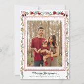 Klassische botanische Vegetation Frohe Weihnachten (Vorderseite)