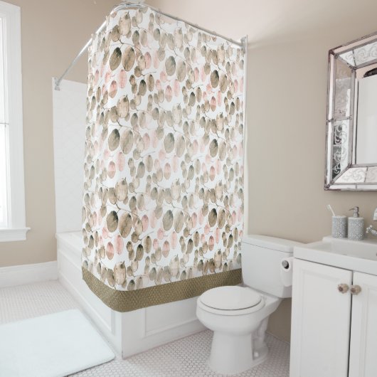 Klassische Botanische Wasserfarbe Duschvorhang (Beispiel)