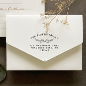 Klassische botanische Zweigniederlassung Rücksende Permastempel