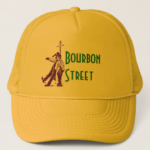 Klassische Bourbon Straßen-betrunkener Art-Hut Ne Truckerkappe