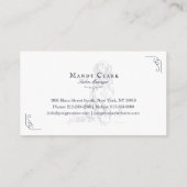 Klassische Boutique Salon Pet Golden Retriever Visitenkarte (Rückseite)