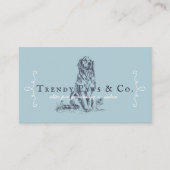 Klassische Boutique Salon Pet Golden Retriever Visitenkarte (Vorderseite)