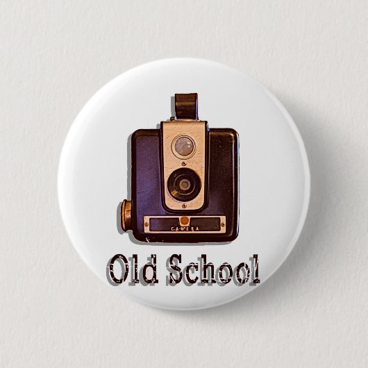 Klassische Boxkamera 1950er - Old School Button (Vorderseite)