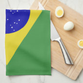 Klassische brasilianische Flagge Handtuch (Viertel Falte)