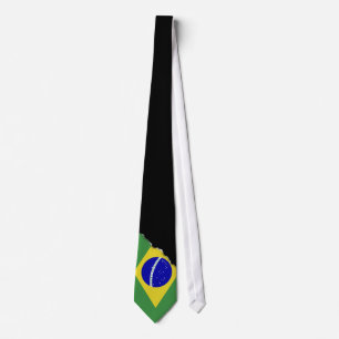 Klassische brasilianische Flagge Krawatte