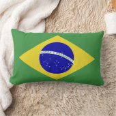 Klassische brasilianische Flagge Lendenkissen (Decke)
