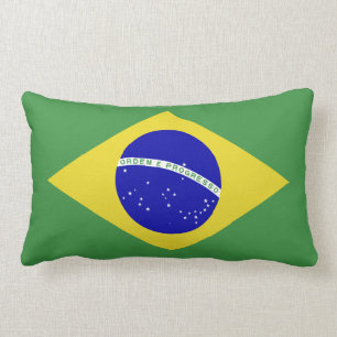 Klassische brasilianische Flagge Lendenkissen