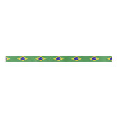 Klassische brasilianische Flagge Satinband (Vorderseite)