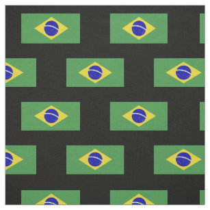 Klassische brasilianische Flagge Stoff