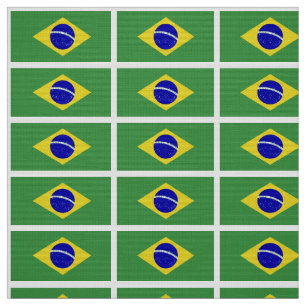 Klassische brasilianische Flagge Stoff