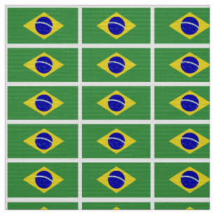 Klassische brasilianische Flagge Stoff