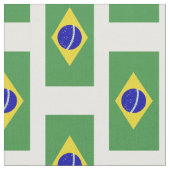 Klassische brasilianische Flagge Stoff (Nahaufnahme)