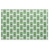 Klassische brasilianische Flagge Stoff (Fat Quarter (45,7 x 55,9 cm))