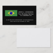 Klassische brasilianische Flagge Visitenkarte (Vorne/Hinten)
