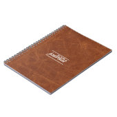 Klassische braune Leder-Look Notebook-Abdeckung Notizblock (Linke Seite)