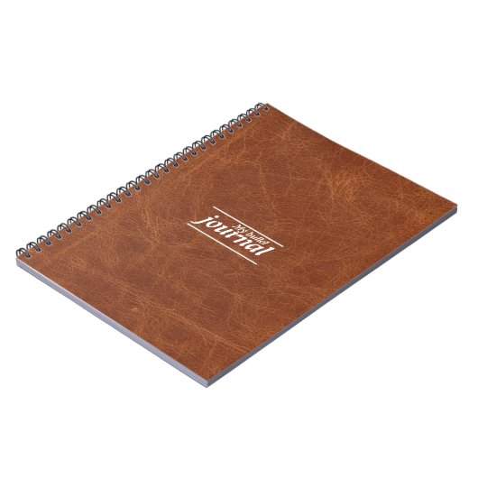 Klassische braune Leder-Look Notebook-Abdeckung Notizblock (Linke Seite)
