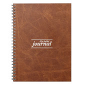 Klassische braune Leder-Look Notebook-Abdeckung Notizblock (Vorderseite)