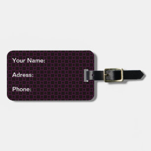 Klassische Braunkirsche Gepäckmarke Gepäckanhänger