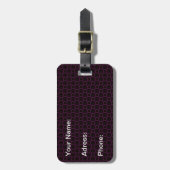 Klassische Braunkirsche Gepäckmarke Gepäckanhänger (Vorderseite vertikal)