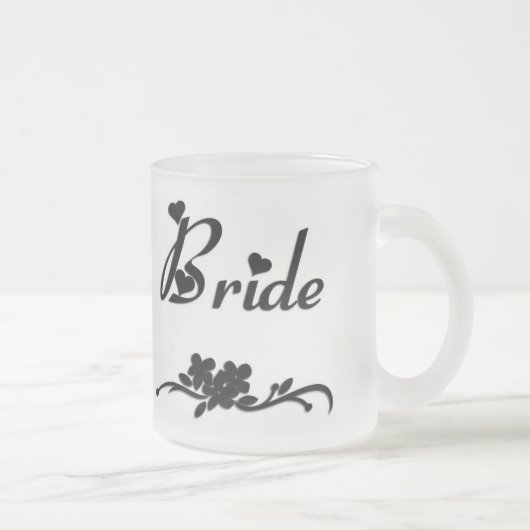 Klassische Braut Mattglastasse (Rechts)