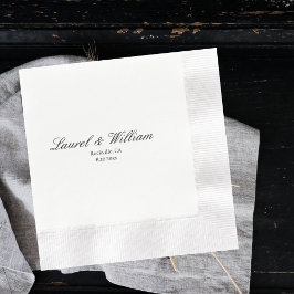 Klassische Braut und Groom Wedding Napkins Serviette