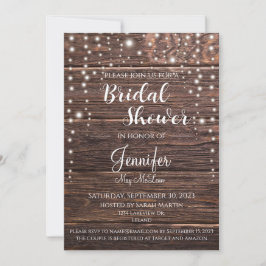 Klassische Brautdusche - Einladung