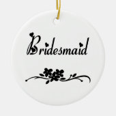 Klassische Brautjungfer Keramikornament (Vorne)