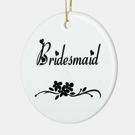 Klassische Brautjungfer Keramikornament (Links)