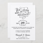 KLASSISCHE BREITKARTE - KRAFTPAPIER EINLADUNG (Vorne/Hinten)