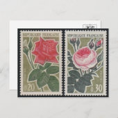 Klassische Briefmarke Postkarte (Vorne/Hinten)