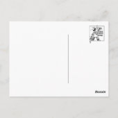 Klassische Briefmarke Postkarte (Rückseite)