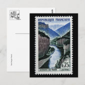 Klassische Briefmarke Postkarte (Vorne/Hinten)