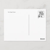 Klassische Briefmarke Postkarte (Rückseite)