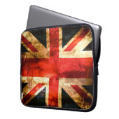 Klassische britische Flagge Laptopschutzhülle (Vorderseite Links)