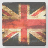 Klassische britische Flagge Steinuntersetzer (Vorderseite)