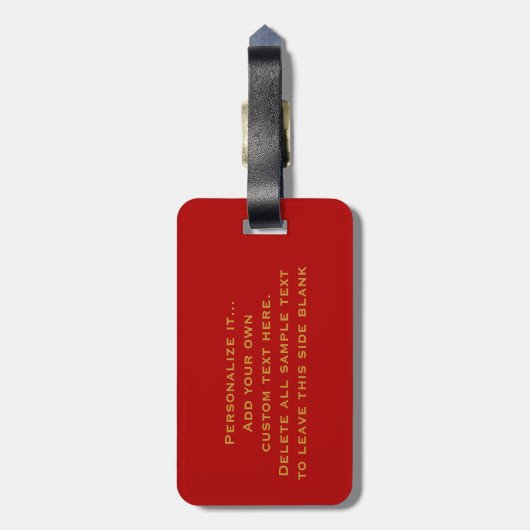 Klassische britische rote Telefonzelle Gepäckanhänger (Rückseite vertikal)