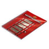 Klassische britische rote Telefonzelle Notizblock (Linke Seite)