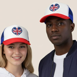Klassische britische Union Jack-Flagge Truckerkappe