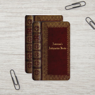 klassische Buchcover-Visitenkarte Visitenkarte