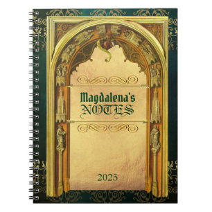 Klassische Bucheinband-mittelalterliche Notizblock