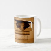 Klassische Bücher für die Graduate-Tasse Kaffeetasse (VorderseiteRechts)