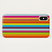 Klassische bunte Streifen Case-Mate iPhone Hülle (Rückseite (Horizontal))