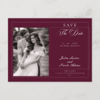 Klassische Burgund-Kalligrafie-Foto-Save-the-Date