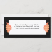 Klassische Business Trendy zwei Seiten Vielen Dank (Rückseite)
